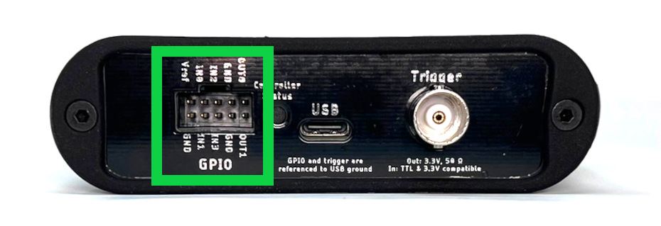 JS320 back panel GPIO connector pinout