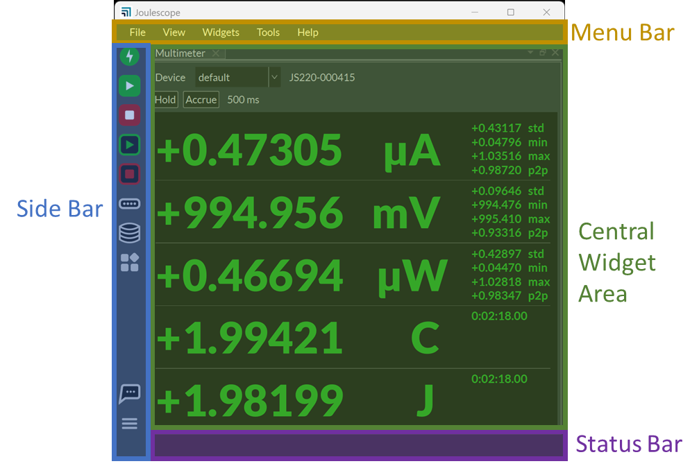 Joulescope UI window regions