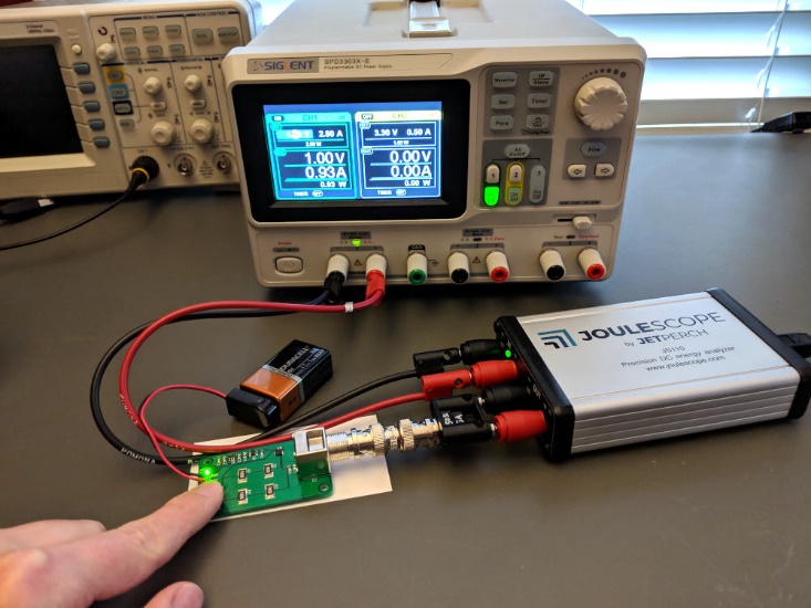 Step response test setup